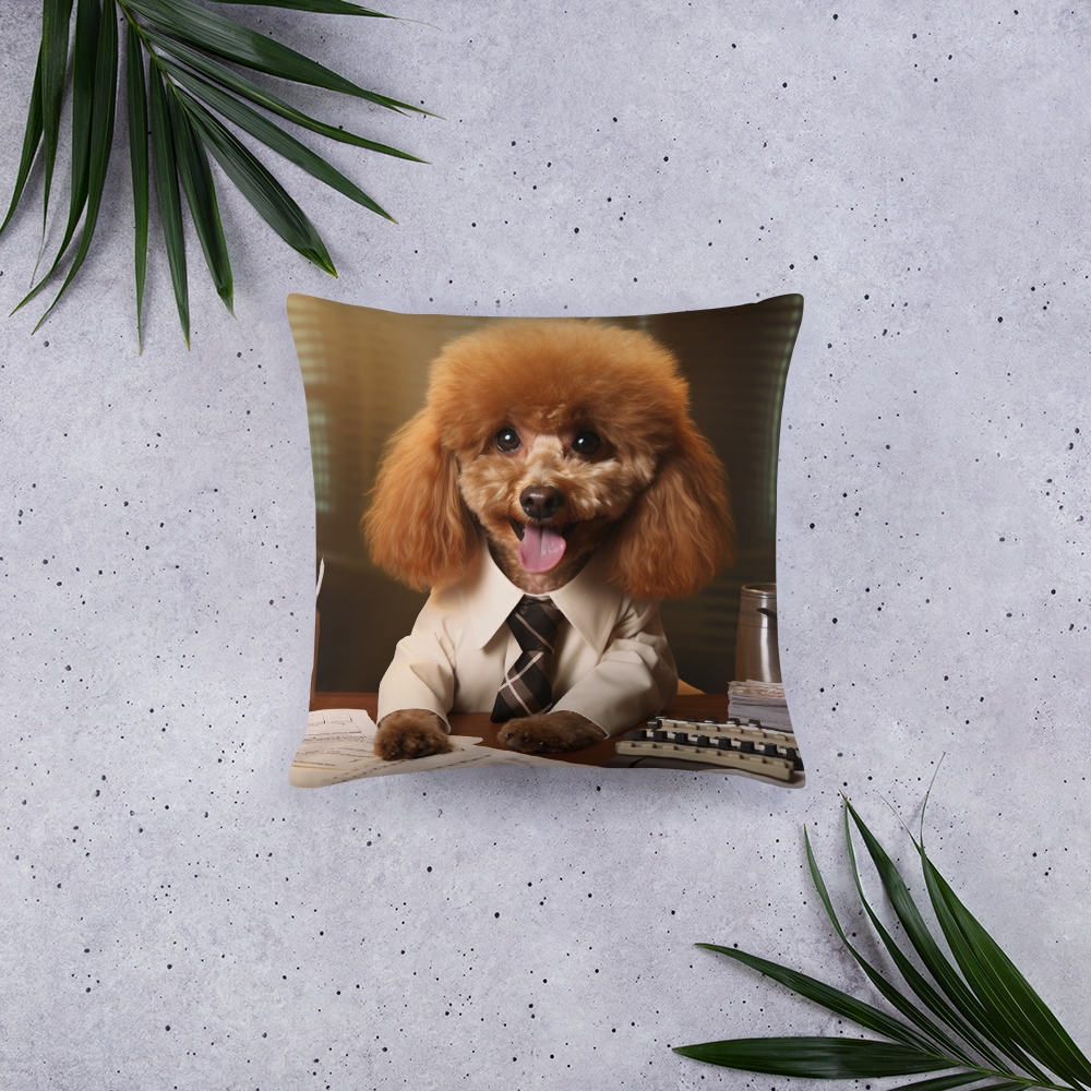 Poodle Teacher Basic Pillow