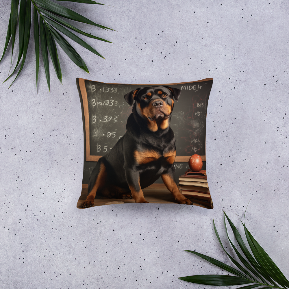 Rottweiler Teacher Basic Pillow