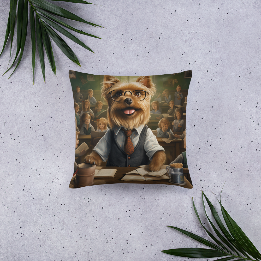 Yorkshire Terrier Teacher Basic Pillow