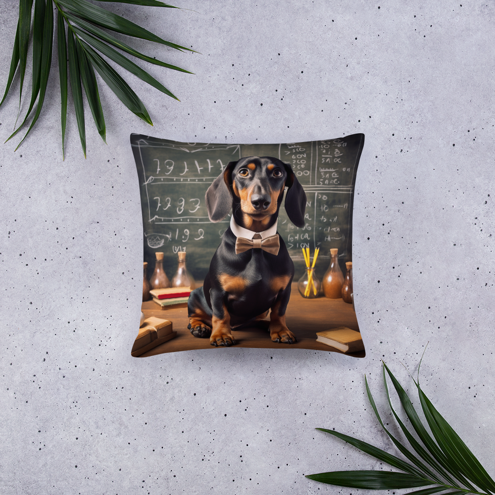 Dachshund Teacher Basic Pillow