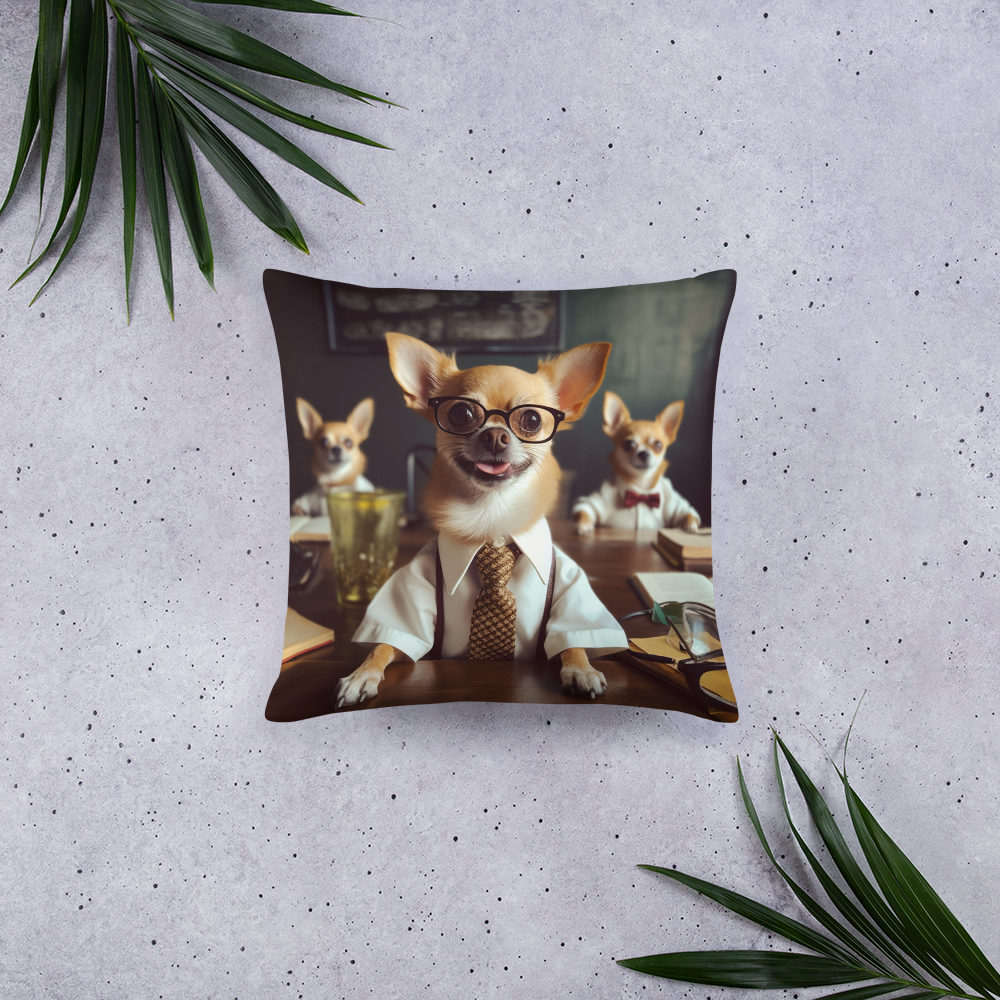 Chihuahua Teacher Basic Pillow