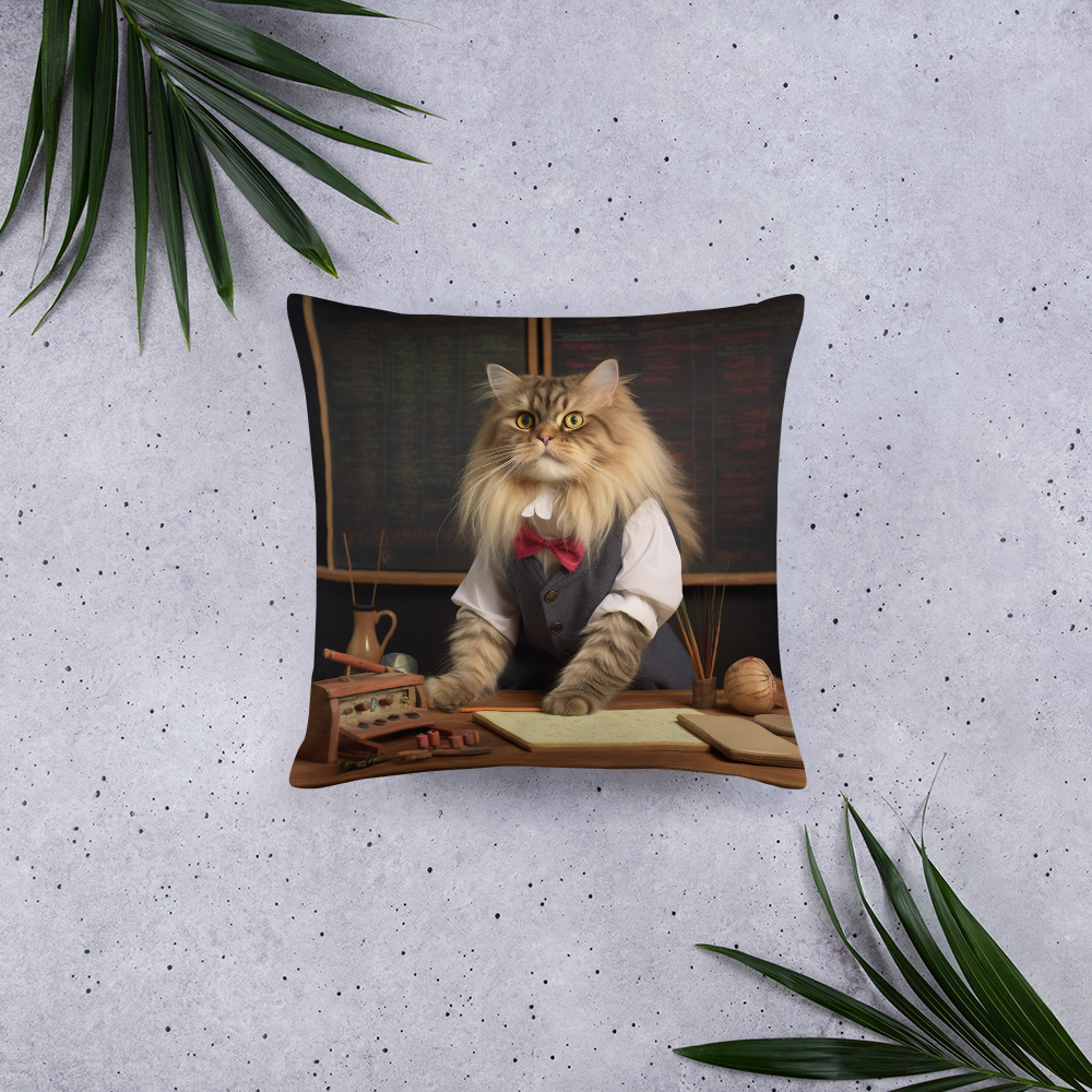 Maine Coon Teacher Basic Pillow