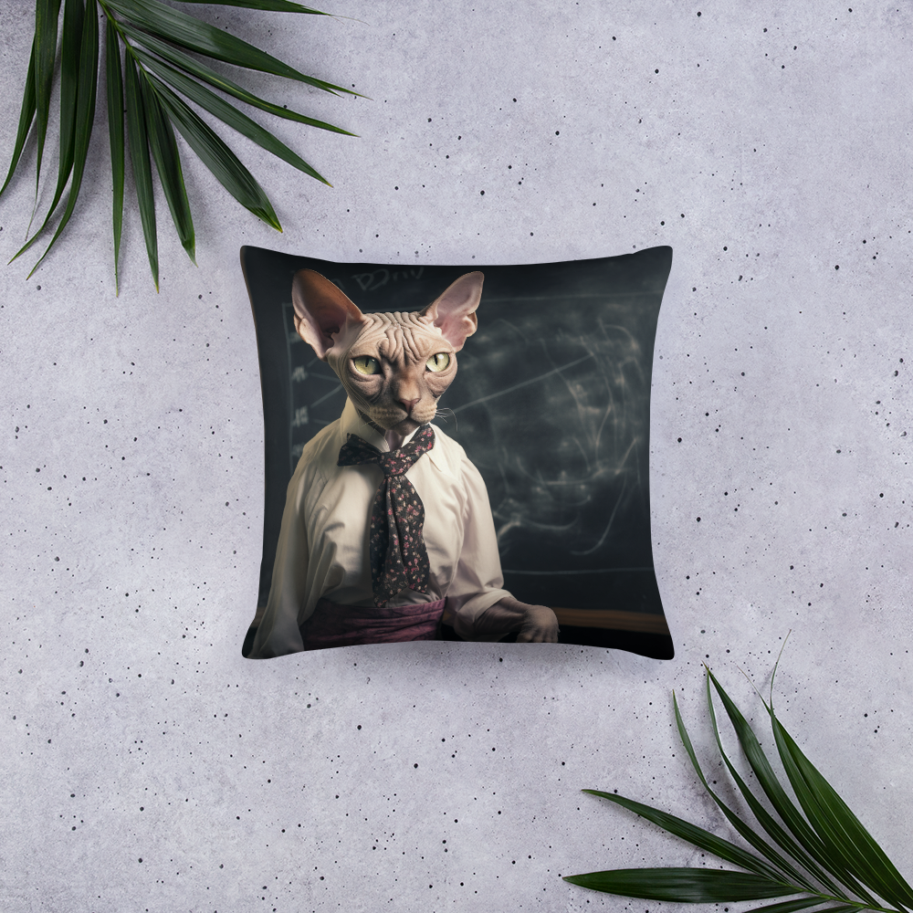 Sphynx Teacher Basic Pillow