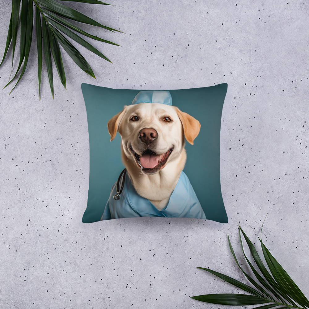 Labrador Retriever Nurse Basic Pillow