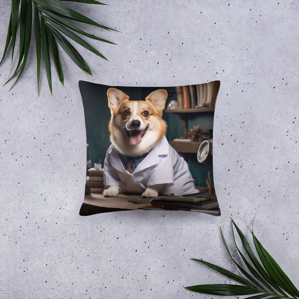 Pembroke Welsh Corgi Nurse Basic Pillow