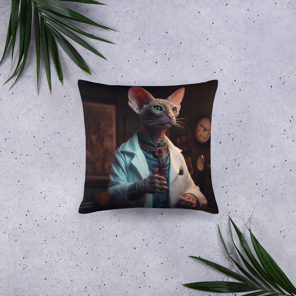 Sphynx Nurse Basic Pillow