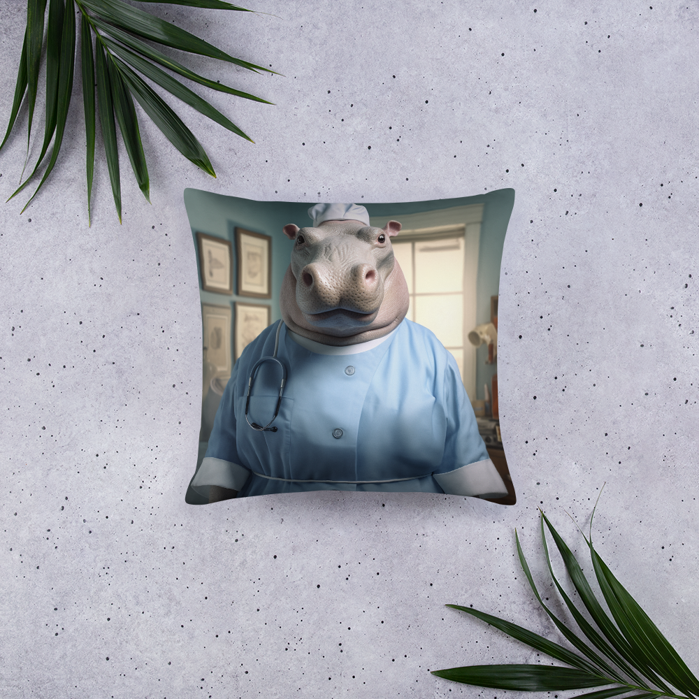 Hippo Nurse Basic Pillow