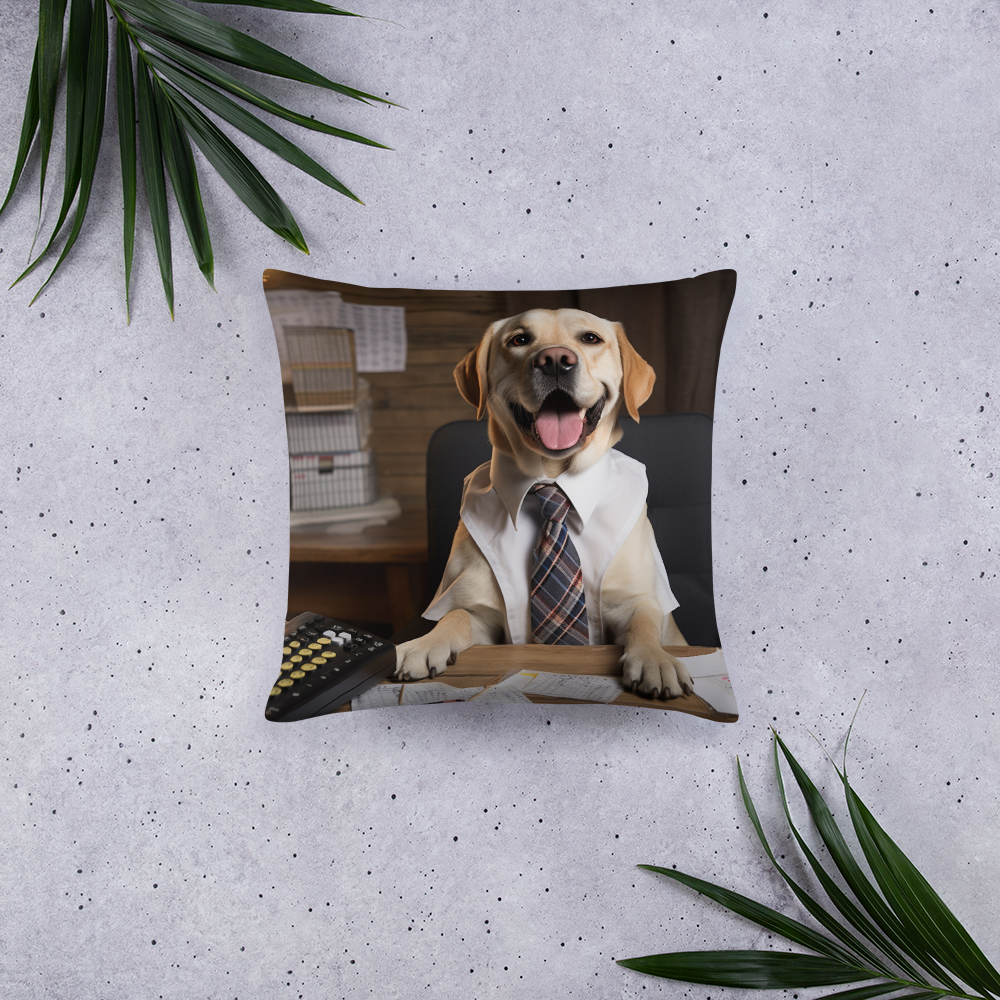 Labrador Retriever Accountant Basic Pillow