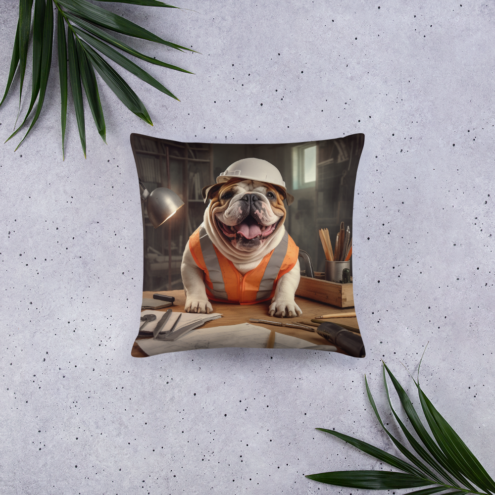 Bulldog Architect Basic Pillow