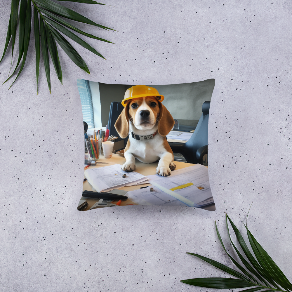 Beagle Architect Basic Pillow