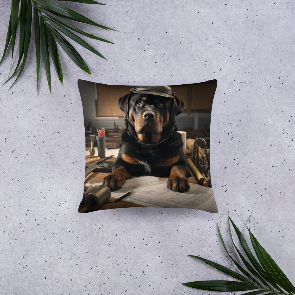 Rottweiler Architect Basic Pillow