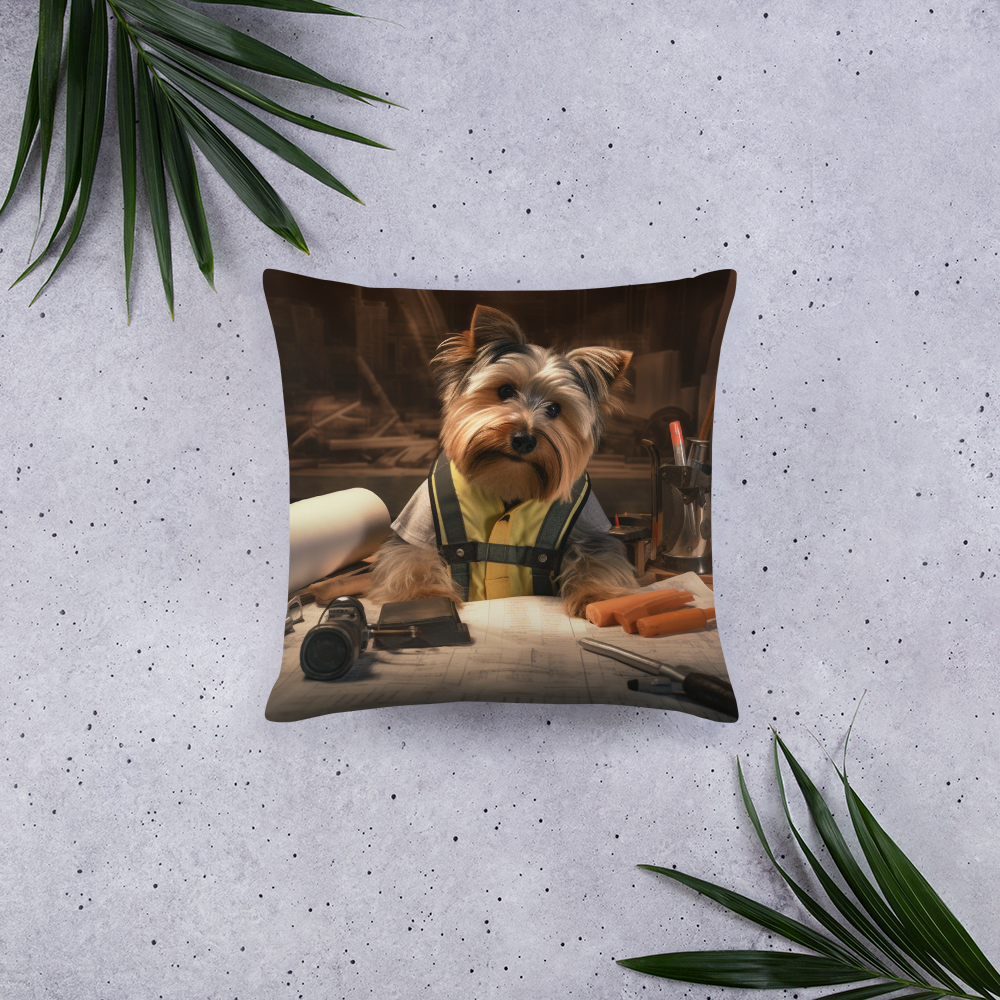 Yorkshire Terrier Architect Basic Pillow