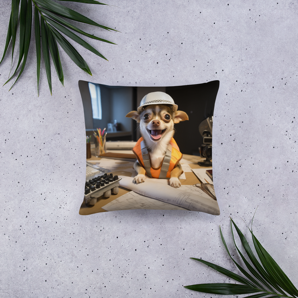 Chihuahua Architect Basic Pillow