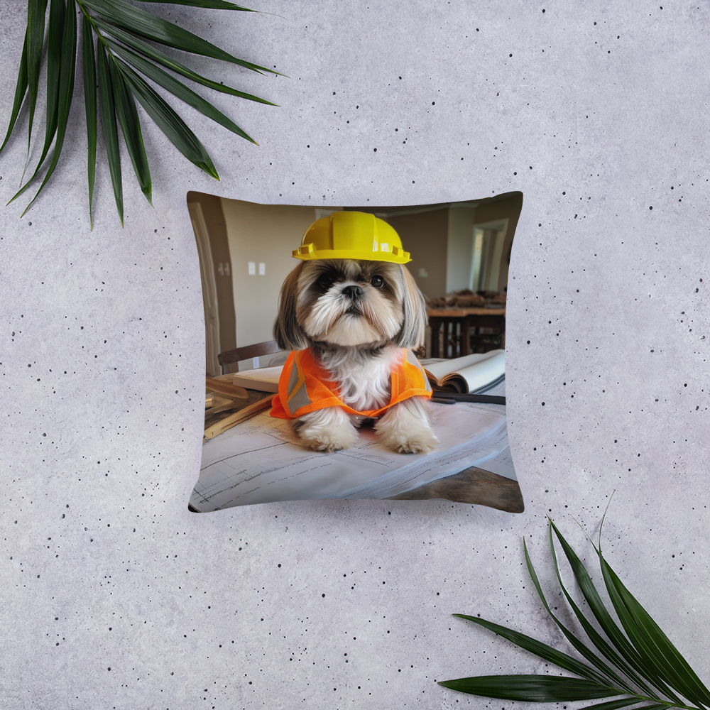 Shih Tzu Architect Basic Pillow