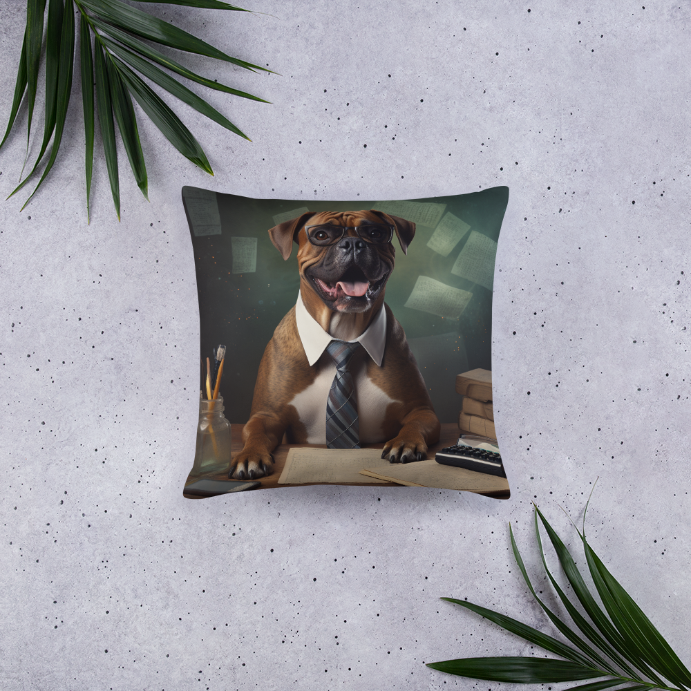 Boxer Accountant Basic Pillow