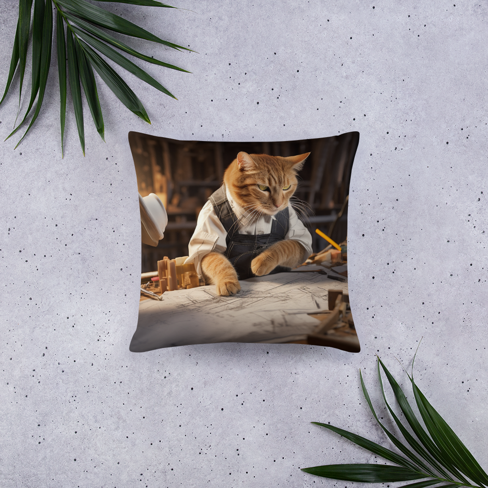 Domestic Shorthair Architect Basic Pillow