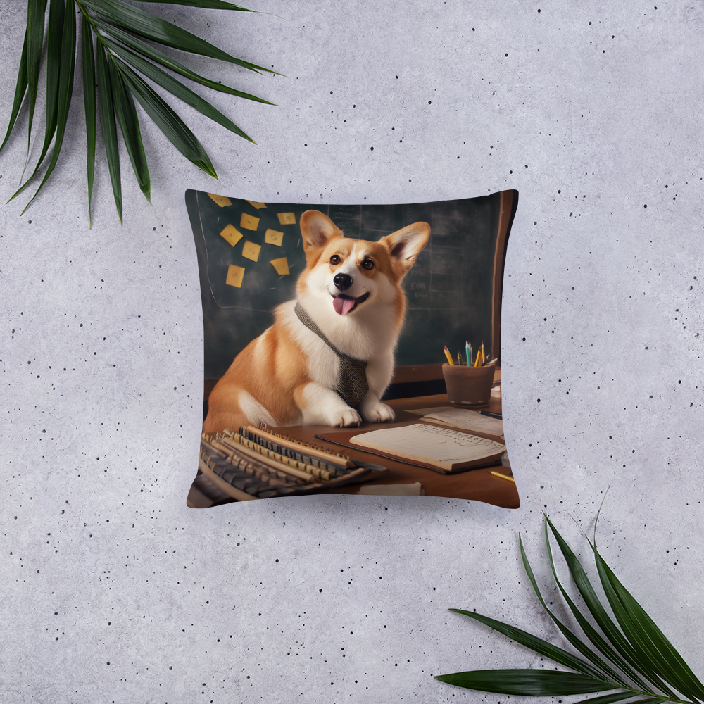 Pembroke Welsh Corgi Accountant Basic Pillow