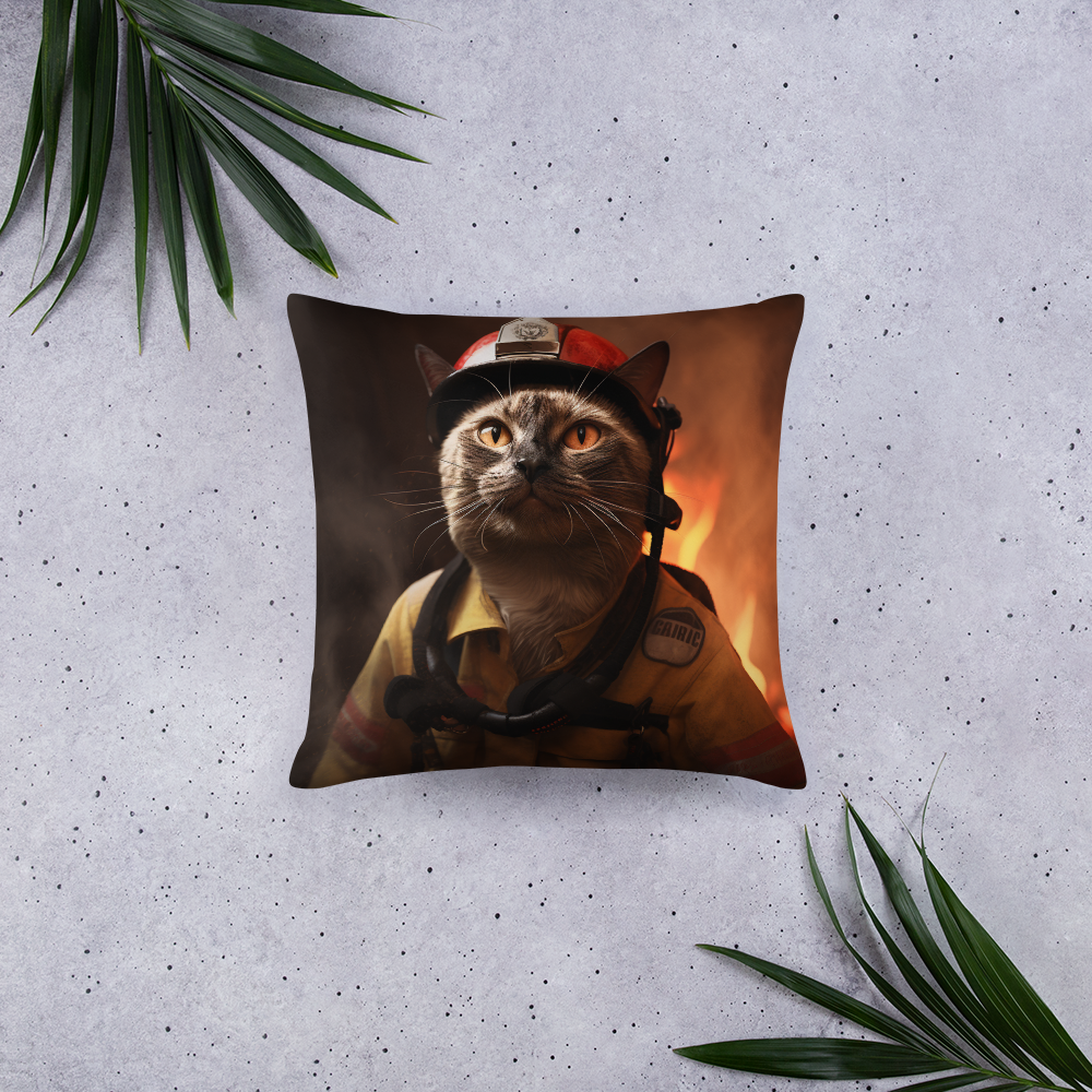 Siamese Firefighter Basic Pillow