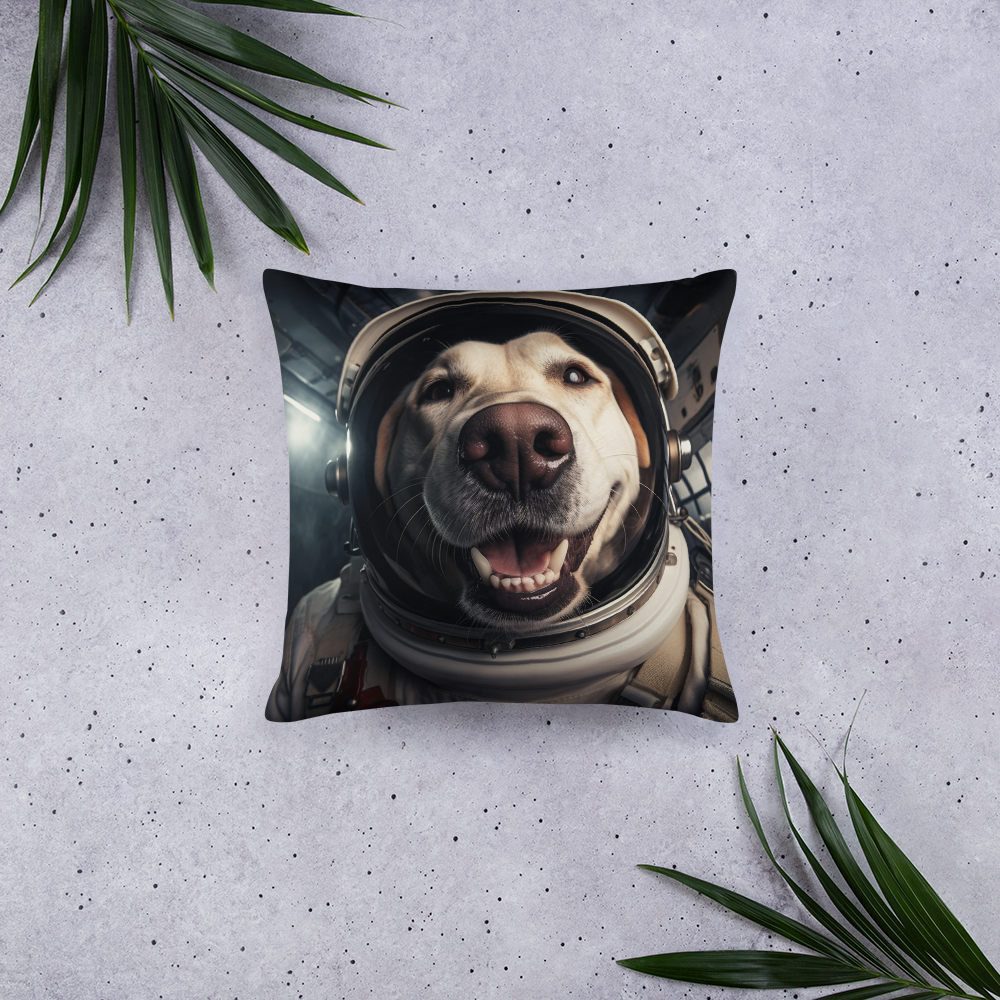 Siberian Husky Astronaut Basic Pillow