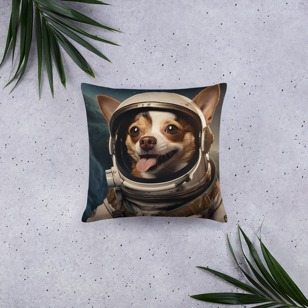 Chihuahua Astronaut Basic Pillow