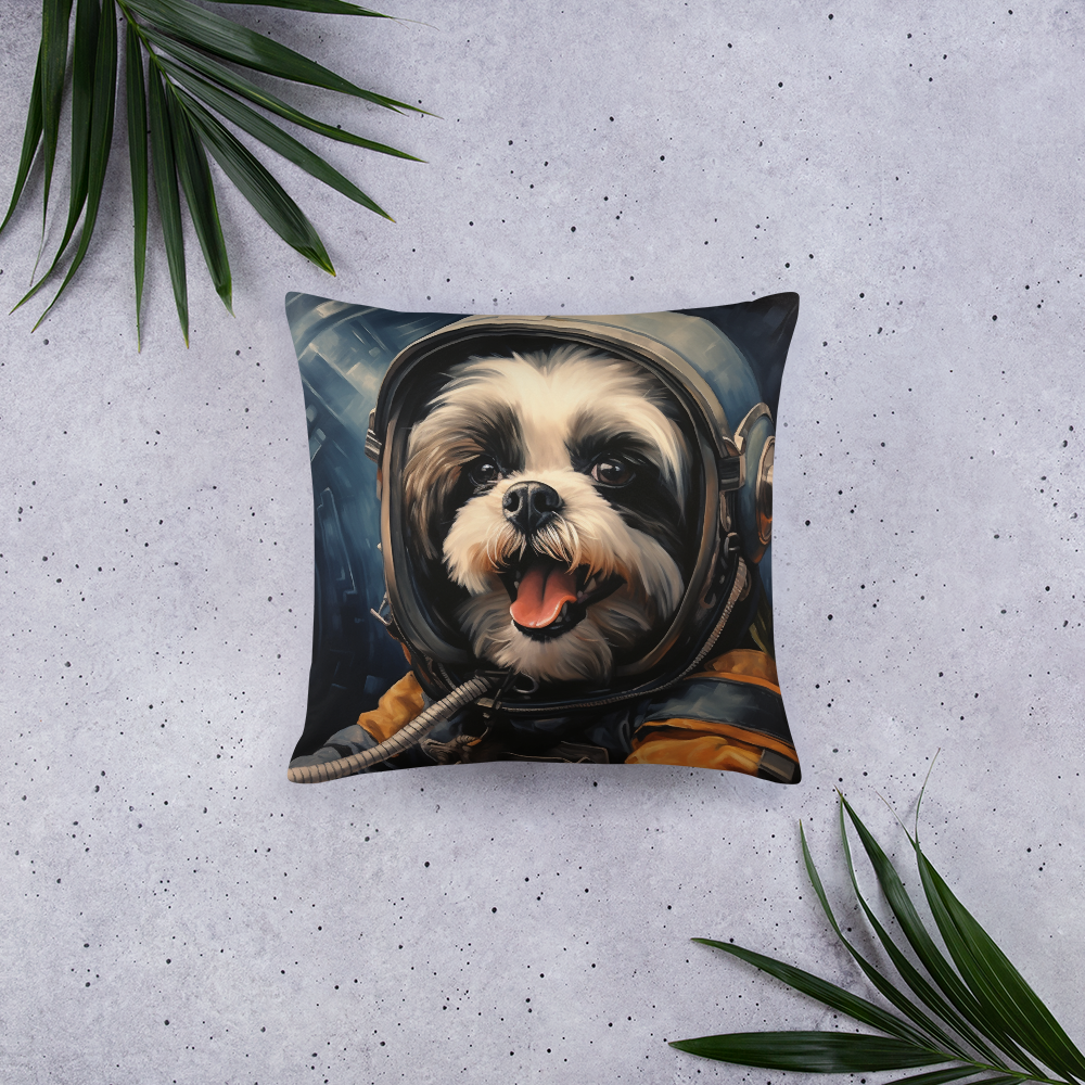 Shih Tzu Astronaut Basic Pillow