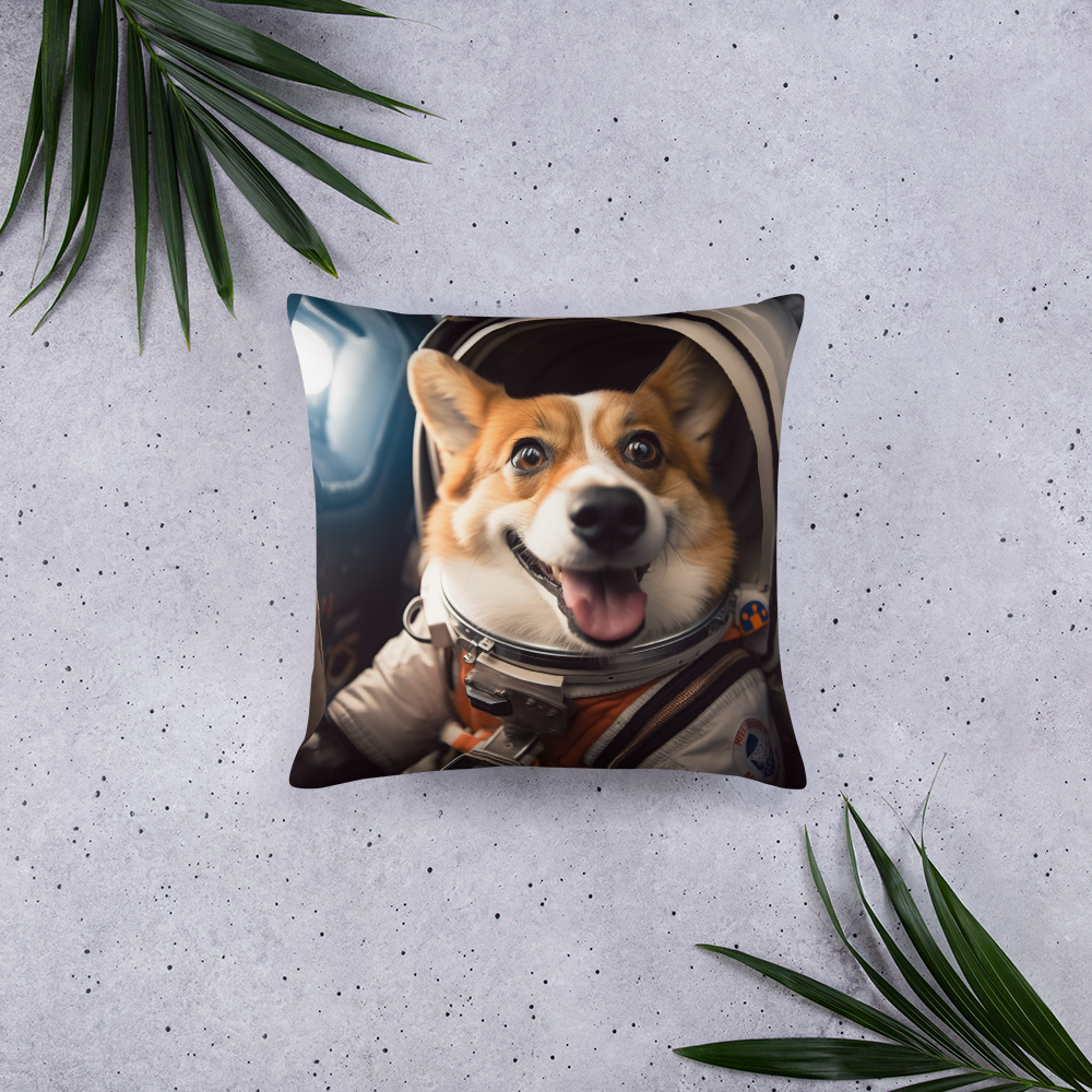 Pembroke Welsh Corgi Astronaut Basic Pillow