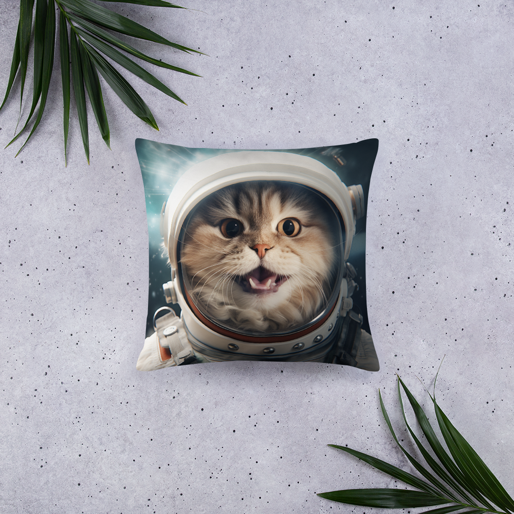 Persian Astronaut Basic Pillow