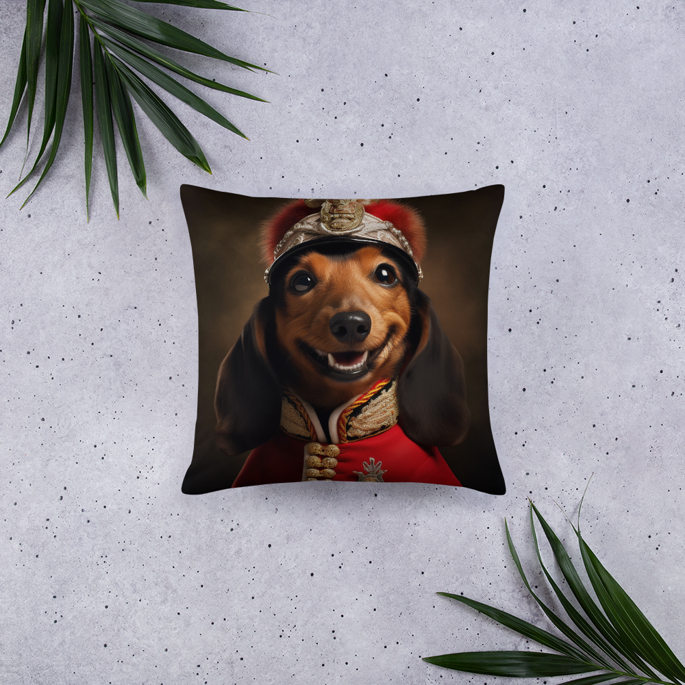 Dachshund BritishRoyalGuard Basic Pillow