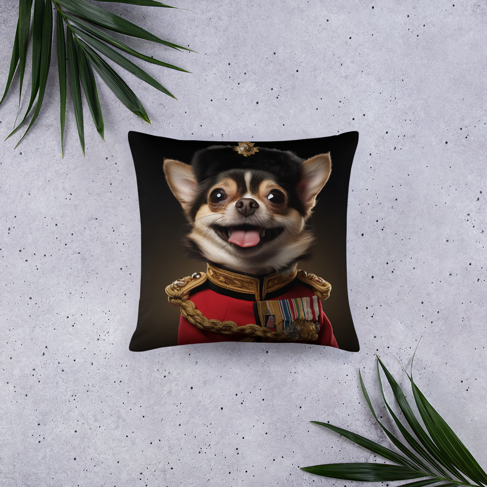 Chihuahua BritishRoyalGuard Basic Pillow