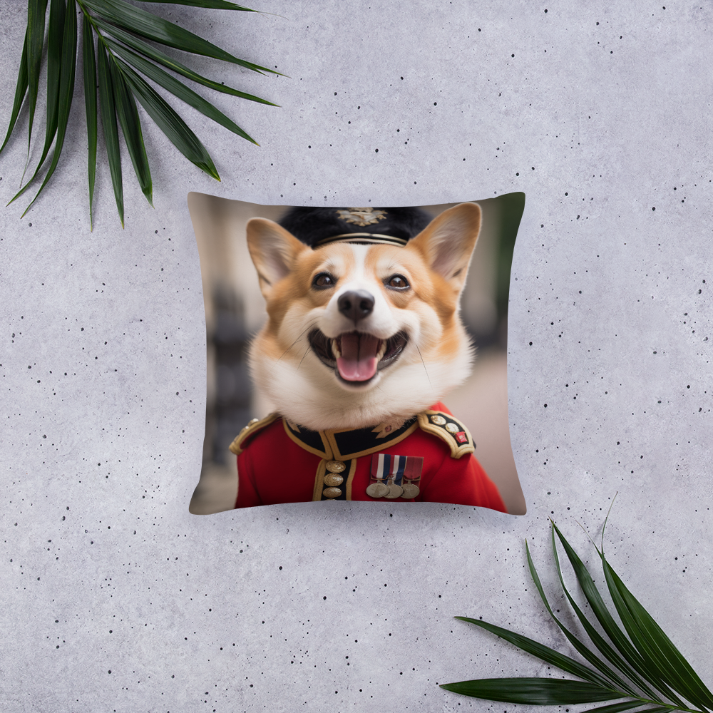 Pembroke Welsh Corgi BritishRoyalGuard Basic Pillow