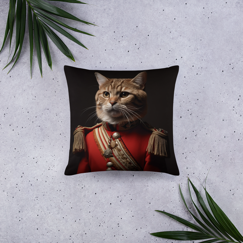 Domestic Shorthair BritishRoyalGuard Basic Pillow