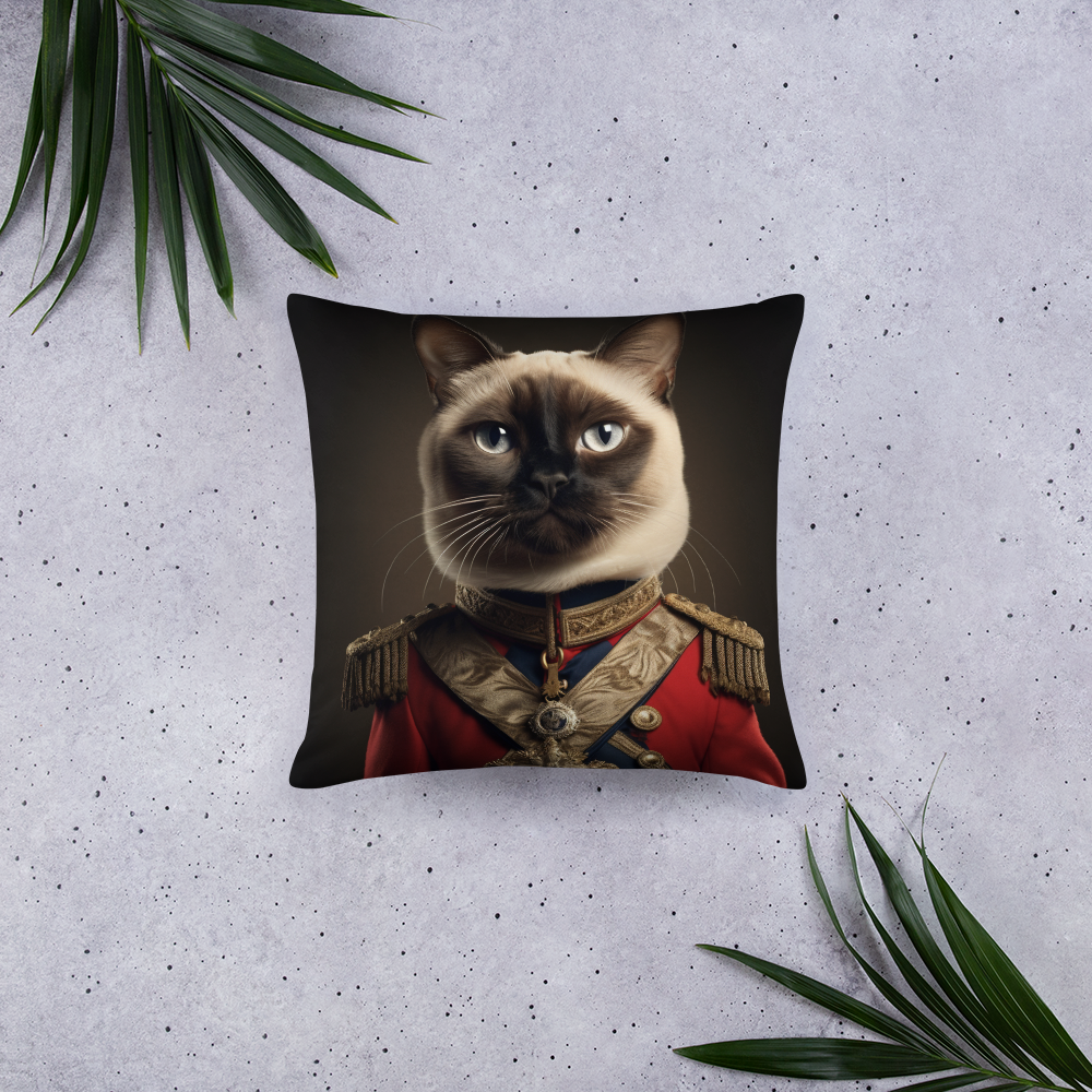 Siamese BritishRoyalGuard Basic Pillow