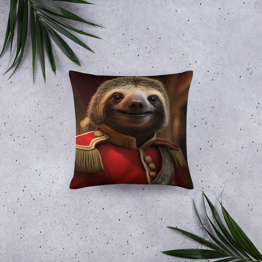 Sloth BritishRoyalGuard Basic Pillow