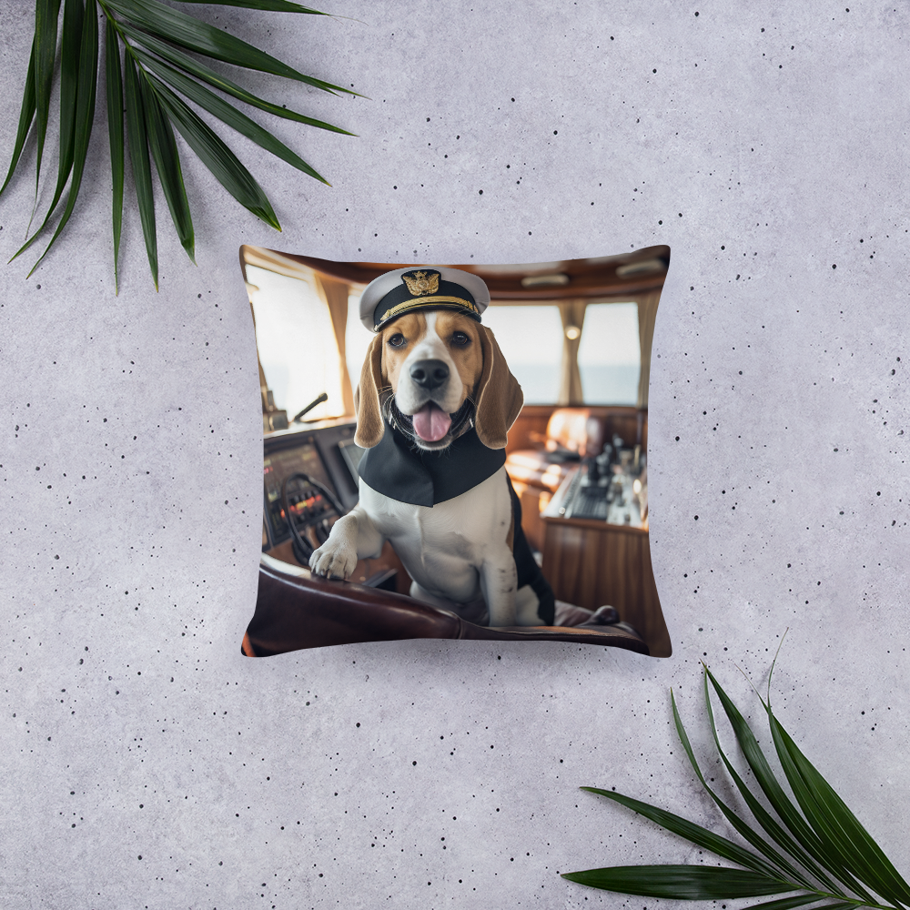 Beagle CruiseShipCaptain Basic Pillow