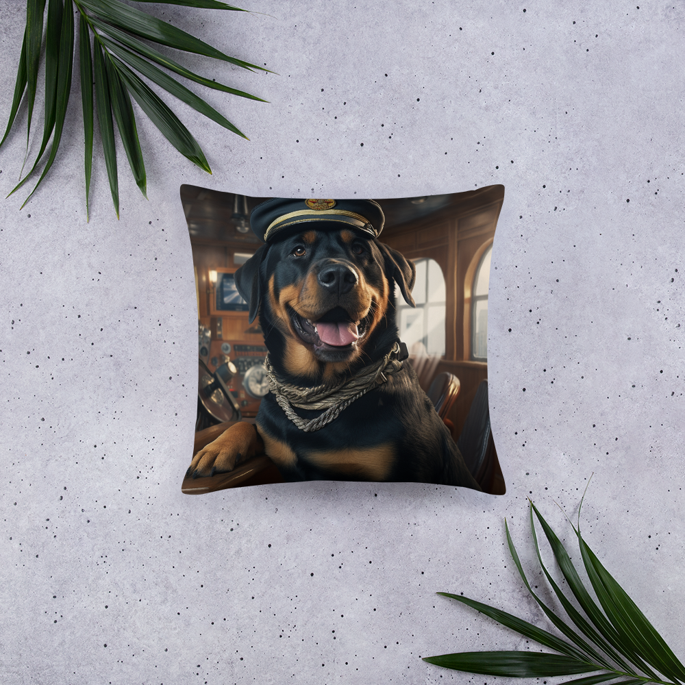 Rottweiler CruiseShipCaptain Basic Pillow