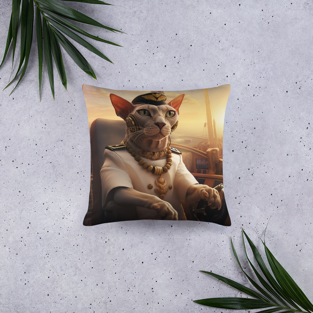 Sphynx CruiseShipCaptain Basic Pillow