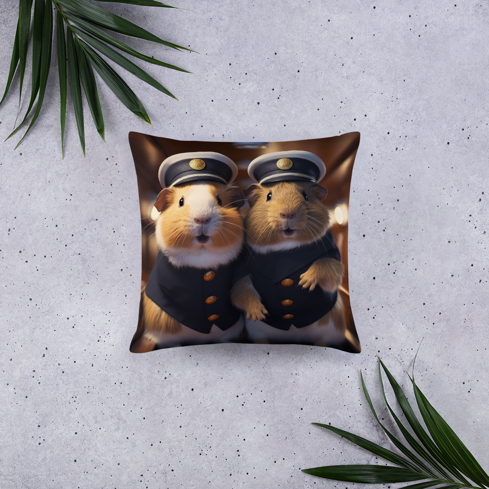 Guinea Pigs CruiseShipCaptain Basic Pillow