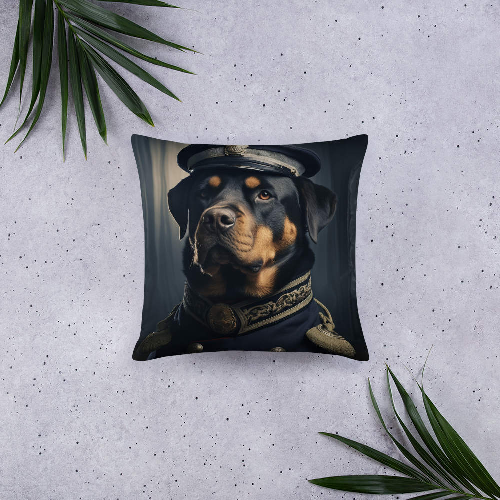 Rottweiler NavyOfficer Basic Pillow