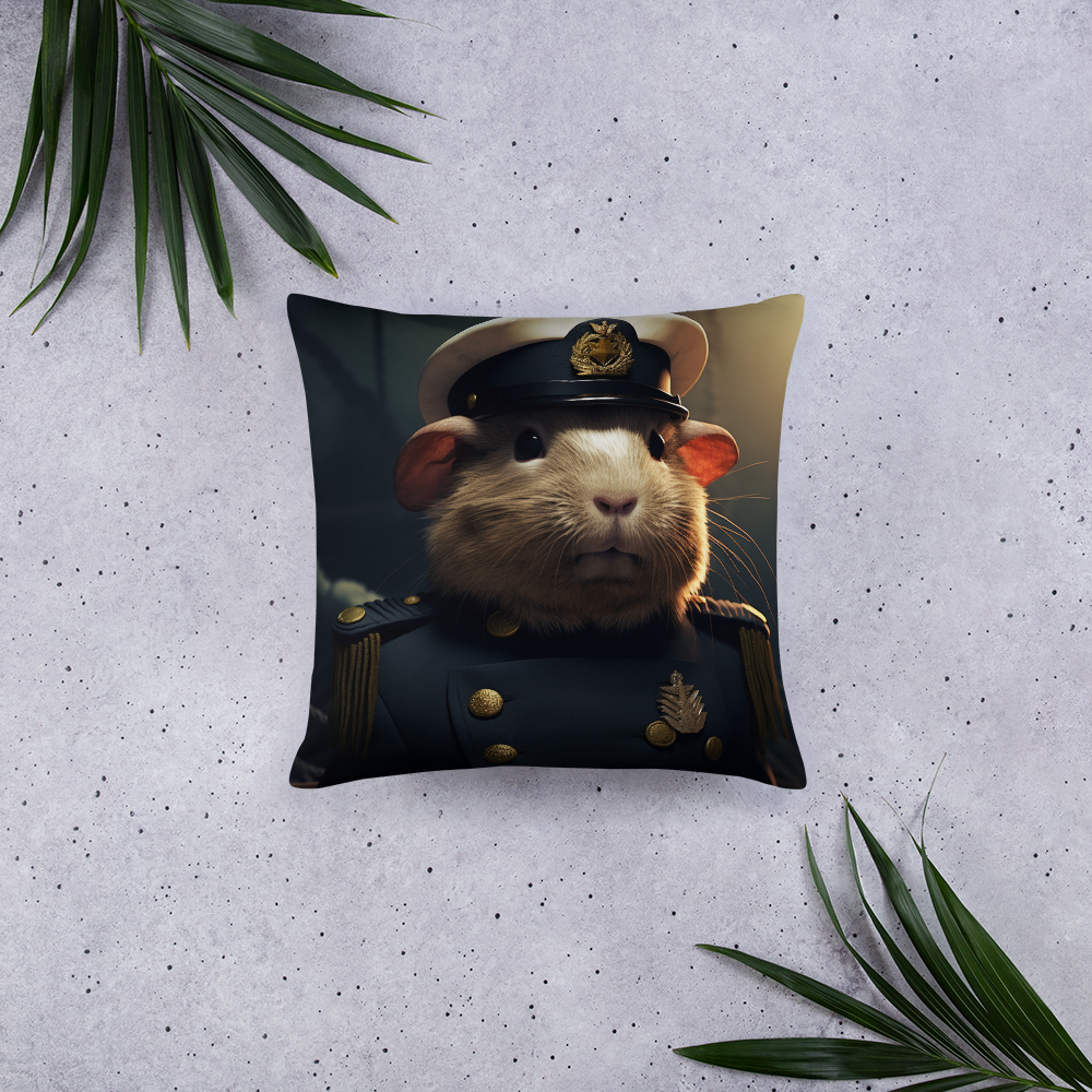 Guinea Pigs NavyOfficer Basic Pillow