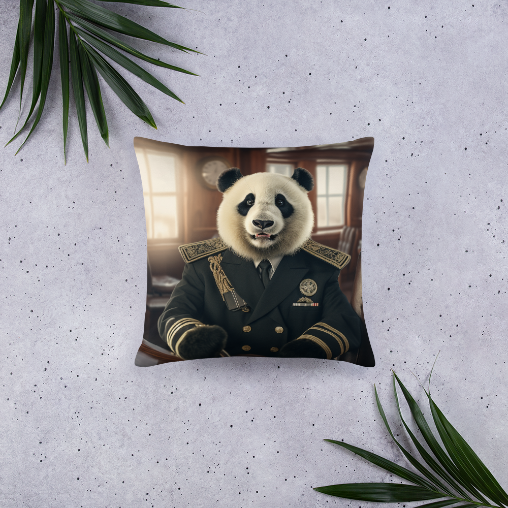 Panda NavyOfficer Basic Pillow