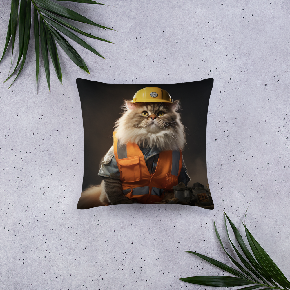 Persian ConstructionWorker Basic Pillow