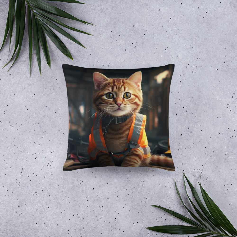 Bengal ConstructionWorker Basic Pillow