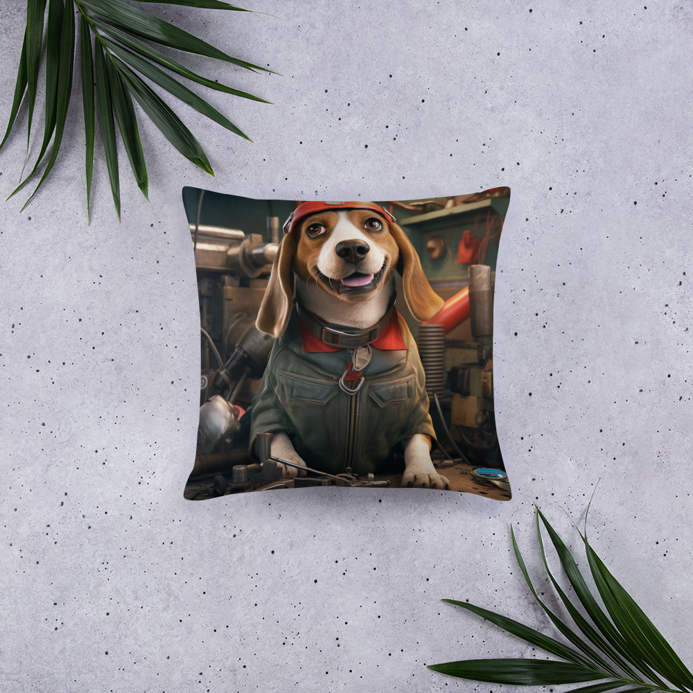 Beagle AutoMechanic Basic Pillow