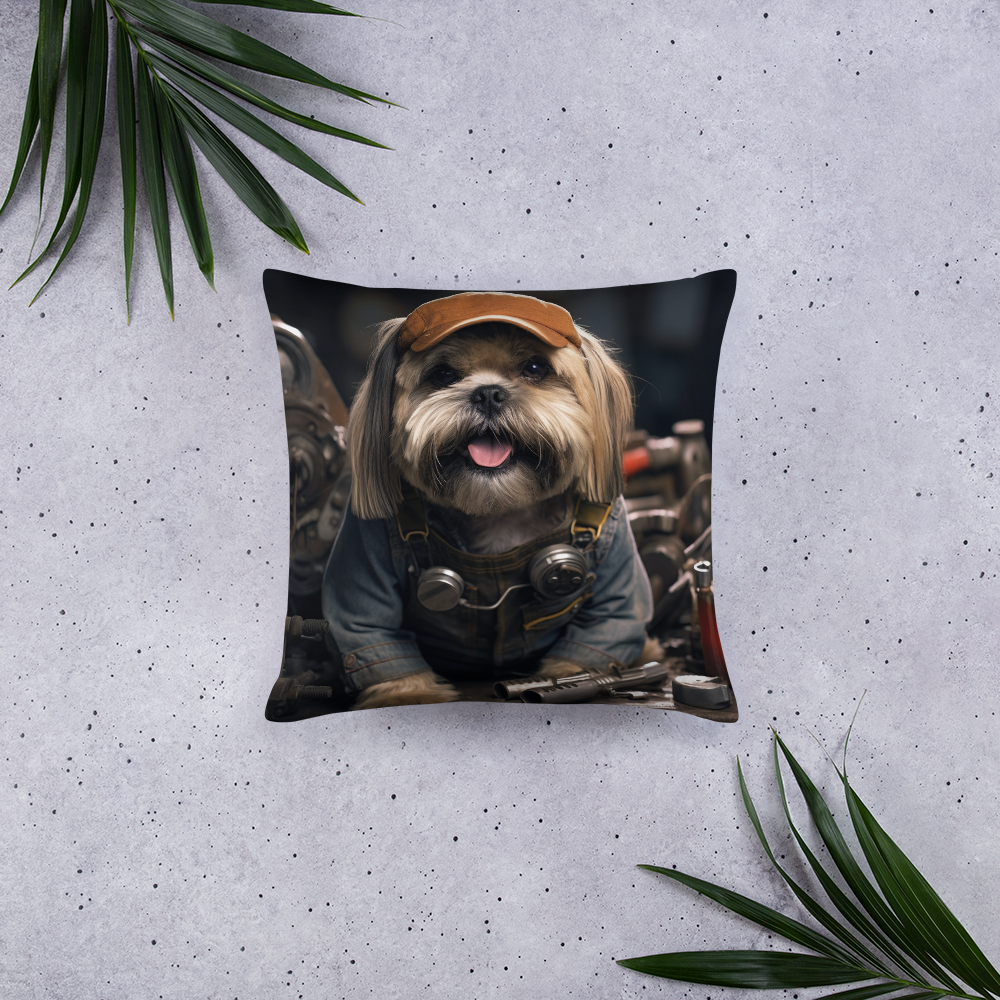 Shih Tzu AutoMechanic Basic Pillow