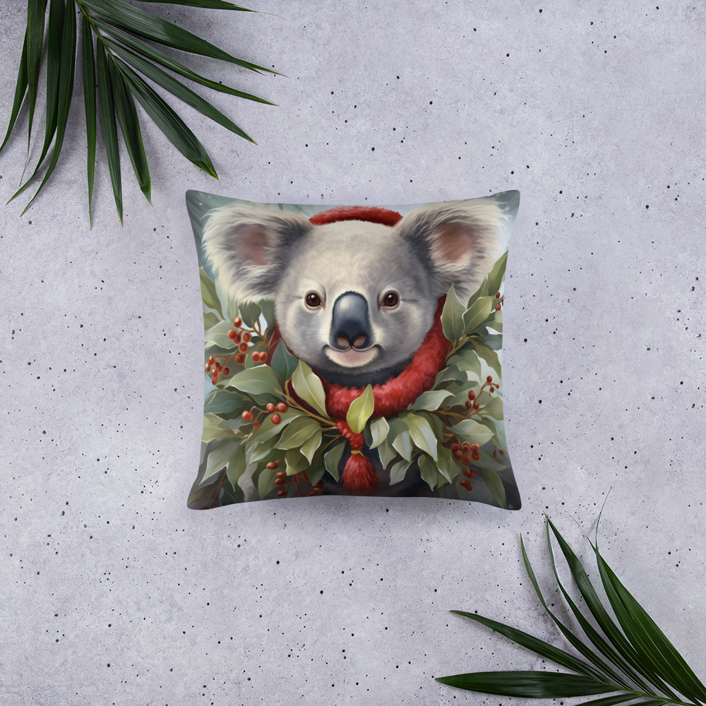 Koala Christmas Basic Pillow