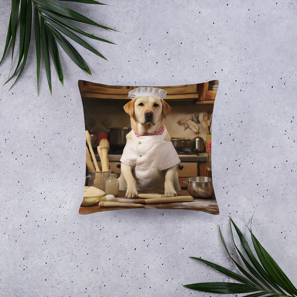 Labrador Retriever Chef Basic Pillow