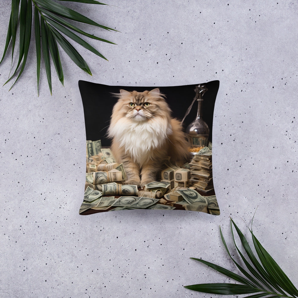 Maine Coon Millionaire Basic Pillow