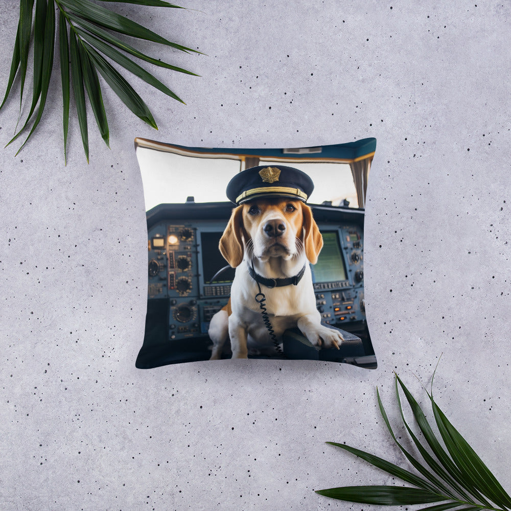 Beagle CruiseShipCaptain Basic Pillow