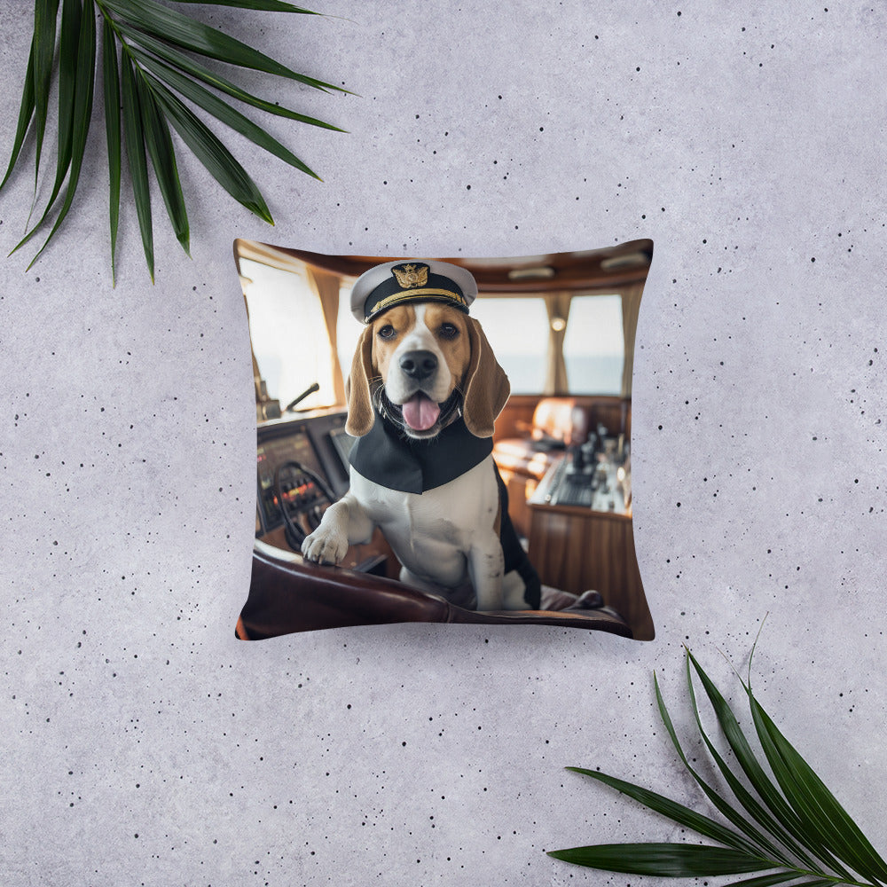 Beagle Navyofficer Basic Pillow