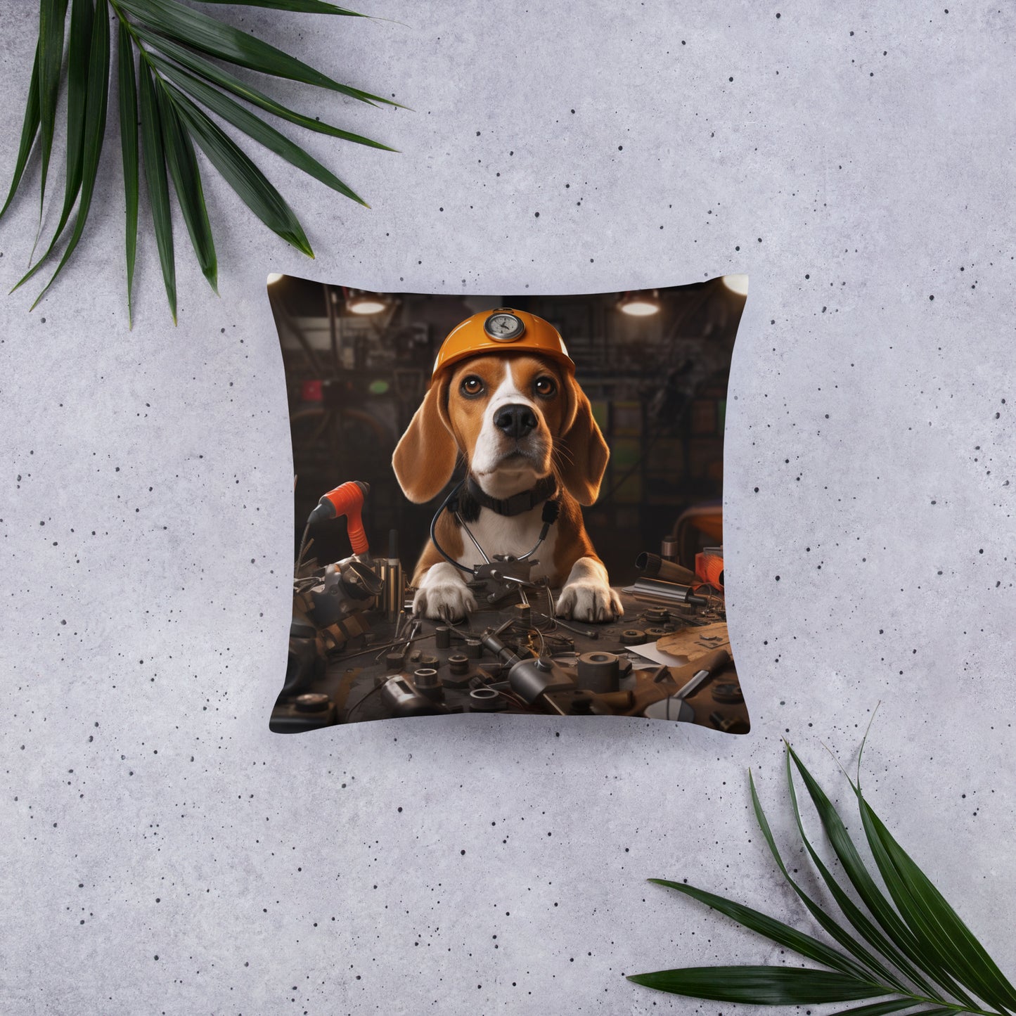 Beagle Engineer Basic Pillow